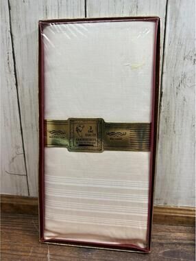 Vintage Deadstock Handkerchiefs Seal Packerchief NOS Sealed Set of 3 100% Cotton
